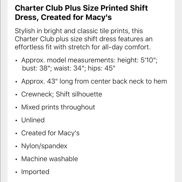🆕Charter club shift dress. - Picture 5 of 6